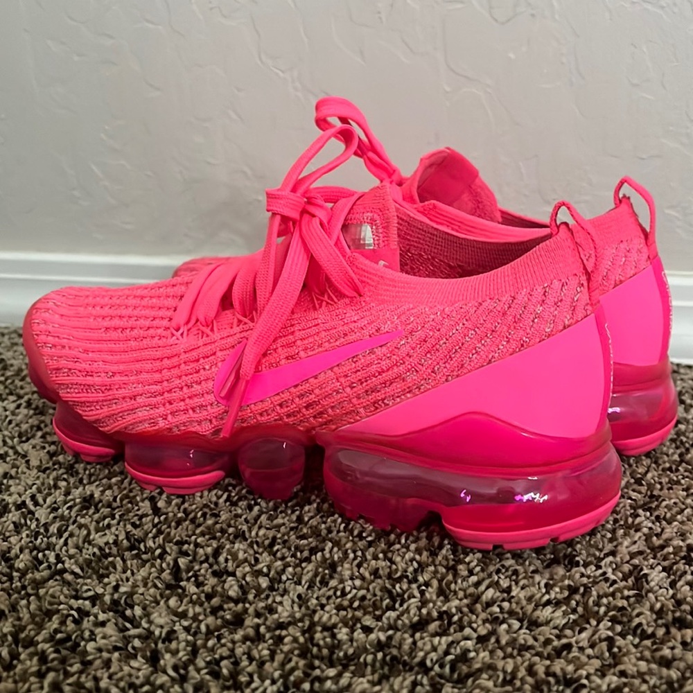 pink Nike vapormax sneakers